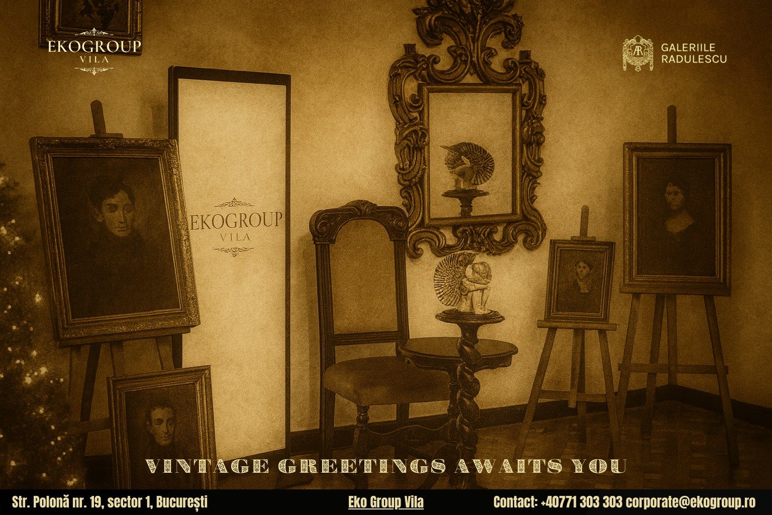 Urări de Crăciun în Valsul Eleganței: Crăciunul Anilor ’30 la Eko Group Vila